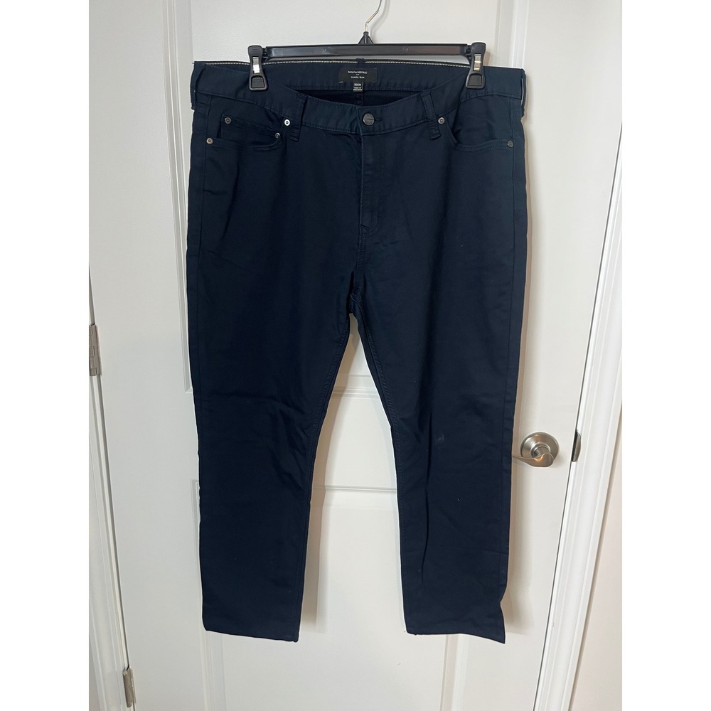 Banana Republic Travel Slim Mens Navy‎ Blue 5-Pocket Pants 38x30